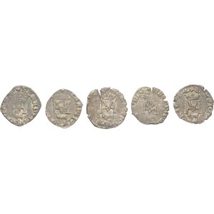 Béarn (Seigneurie de), Henri II (1572-1589). Lot of 5 liards ND, Morlaàs.