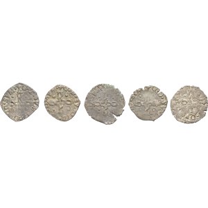 Béarn (Seigneurie de), Henri II (1572-1589). Lot of 5 liards ND, Morlaàs.