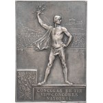 IIIe République (1870-1940). Medal, plaque, Exposition Universelle de Paris 1900, VIIème concours de Tir national par F. Vernon 1900.