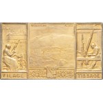 IIIe République (1870-1940). Plaque, 150 ans des établissements Gros, Romain & Cie à Wesserling en Alsace, by A. Morlon 1915, Paris (Janvier et Duval).