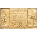 IIIe République (1870-1940). Plaque, 150 ans des établissements Gros, Romain & Cie à Wesserling en Alsace, by A. Morlon 1915, Paris (Janvier et Duval).