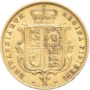 Viktorie (1837-1901). Half Sovereign 1877, Londýn.