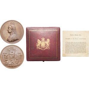Victoria (1837-1901). Medal, Queen's Jubilee, by L. C. Wyon, J.E. Boehm and F. Leighton 1887, London.