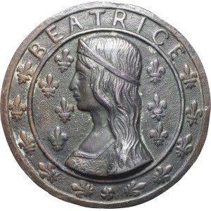 Florence (République de). Médaillon, Beatrice Portinari ND (XIXe s.).