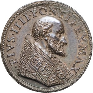 Vatican, Pie IV (1559-1565). Médaille, procès contre les frères Carafa, par G. Bonzagni et G. Faccioli ND (1561, frappe postérieure), Rome.