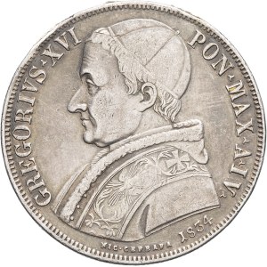 Vatican, Gregory XVI (1831-1846). Scudo romano 1834 - An IV, Rome.