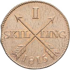 Charles XIII (1809-1818). 1 skilling 1815, Avesta.