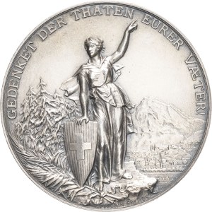 Glarus (canton of). Medal, Glarus cantonal shooting, by Huguenin frères 1892, Le Locle (Huguenin frères).