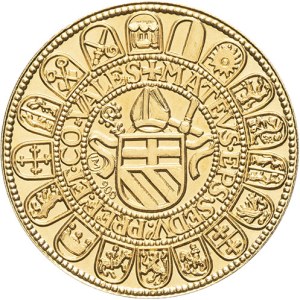 Valais (kanton), diecezja Sion (Sitten), Mathieu Schiner (1499-1522). Medal, redukcja guldinera 1501 (mennica 2 poł. XX w.).