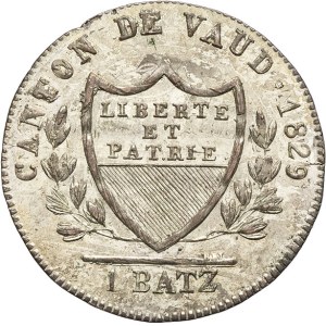 Vaud (canton de). 1 batz 1829, Lausanne.