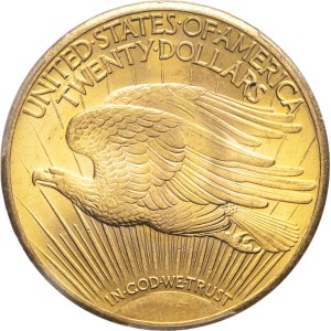 République fédérale des États-Unis d’Amérique (1776-à nos jours). 20 dollars Saint-Gaudens 1928, Philadelphie.