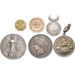 France. Set of 4 medals and 2 tokens.