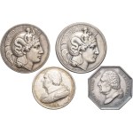 Tokens. Set of 4 medals and tokens, University of France.