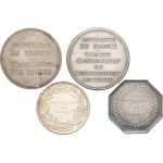 Tokens. Set of 4 medals and tokens, University of France.