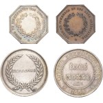 Tokens. Set of 4 tokens, schools.