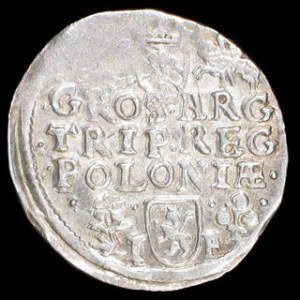 Srebro (Ag) Średnica: 19,5 mm Waga: 2,26 g NOWOŻYTNE MONETY POLSKIE ZYGMUNT III WAZA (1587-1632) Trojak koronny - (...