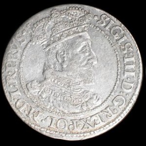 Srebro (Ag) Średnica: 28 mm Waga: 6,35 g NOWOŻYTNE MONETY POLSKIE ZYGMUNT III WAZA (1587-1632) Ort gdański - 1618 S...