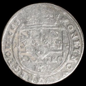 Srebro (Ag) Średnica: 31 mm Waga: 7,03 g NOWOŻYTNE MONETY POLSKIE JAN KAZIMIERZ (1648-1668) Tymf - 1665 AT Mennica:...