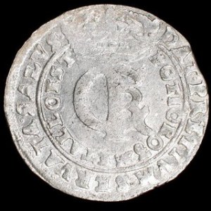 Średnica: 31 mm Waga: 6,77 g NOWOŻYTNE MONETY POLSKIE JAN KAZIMIERZ (1648-1668) Tymf - 1665 AT Mennica: - Bydgoszcz...