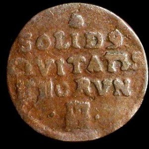 Srebro (Ag) Średnica: 15,5 mm Waga: 0,73 g NOWOŻYTNE MONETY POLSKIE MICHAŁ KORYBUT WIŚNIOWIECKI (1669-1673) Szeląg ...