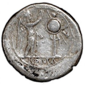 Wiktoriat, po 211 p.n.e, Syd.83, Sear RC 49 w.3,17 g , Ø 18 mm