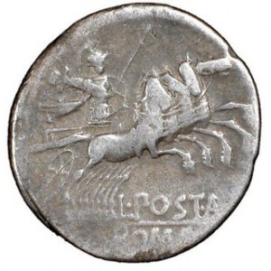Denar, L. Postumius Albinus, 131 p.n.e, Syd.472, Sear RC 128, w.3,74 g, Ø 19 mm