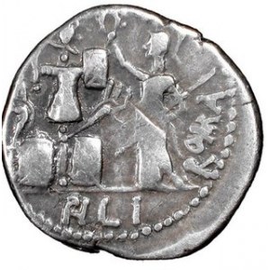Denar, M. Furius L.f. Philus, 119 p.n.e, Syd.529 Sear RC 156, w.3,83 g, Ø 18 mm