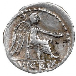 Kwinar, M. Porcius Cato, 89 p.n.e, Syd.597 c, Sear RC 248, w.2,12 g, Ø 14 mm