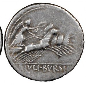 Denar, C. Licinius L.f. Macer, 84 p.n.e, Syd.732 Sear RC 274, w.3,89 g, Ø 21 mm, ciekawszy typ