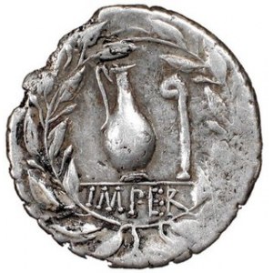 Denar, Q. Caecilius Metellus Pius, 81 p.n.e, Syd.951 Sear RC 301, w.3,59 g, Ø 17,5 mm, rzadszy i ciekawy typ wybity...