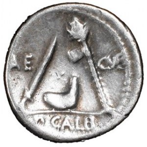 Denar, P. SVLPICIVS GALBA , 69 p.n.e, Syd.839, Sear RC 345, w.3,9 g, Ø 18 mm, rzadszy i ciekawy historycznie