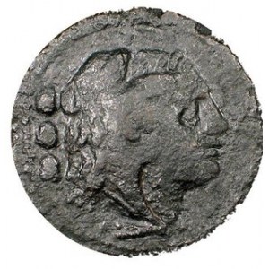 Quadrans, 211 - 207 p.n.e., Syd.143 c Sear RC 1037, w 10,23 g, Ø 24 mm, stara czarna patyna