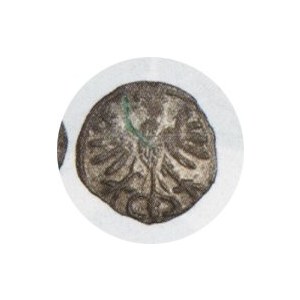 Denar S - P, Kop. 396 R3, połysk menniczy w tle