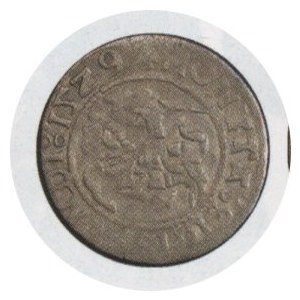 Półgrosz 1529 v, waga 1,08g, Kop. 3183 R7, T.40