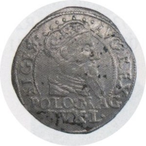 Grosz litewski na stopę polską 1568, Kop.3287 R, kropka po SIGIS i po LIT