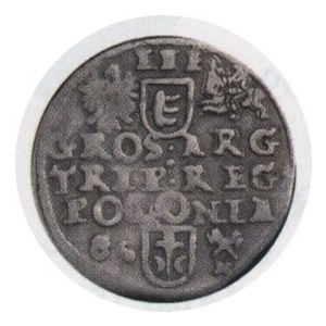 Trojak 1586, m. Poznań, waga 2,04g, Kop. 538 R1