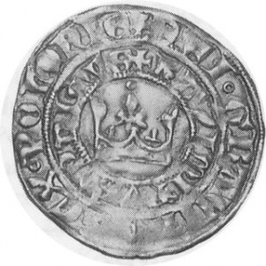 ND (1338-1346). AR Grosz (3.13 gm). Cracow Mint. Crown in central circle surrounded by two circular lines of legends +K...
