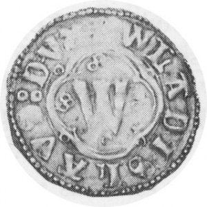 Red Russia (Rus Halicka). ND (1372-78). AR Quartnic. Lemberg Mint. W in quadrilobe / Lion left. Gum. 402; Kop. 3053 (R6)...