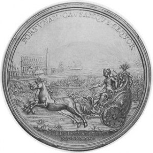 Italy. 1719. AR Medal (47.2mm), by Otto Hammerani. Struck in Rome. On flight of Clementina Sobieska from Insbruck, Austr...