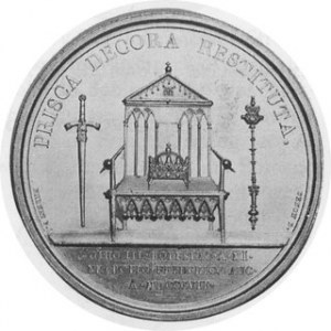France. 1807. AR Medal (40mm), by Andrieu and Brenet. On the creation of the Grand Duchy of Warsaw. Laureate head of Emp...