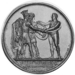 France. 1812. AR Medal (40mm), by Andrieu. On the caputre of Vilna, with Polish participation, during the war with Russi...