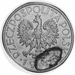 Nickel Errors and Possible Die Trials. 1923. 10 Groszy reverse brockage on thin flan. Le Locle Mint. As Y. 11. Rare!...