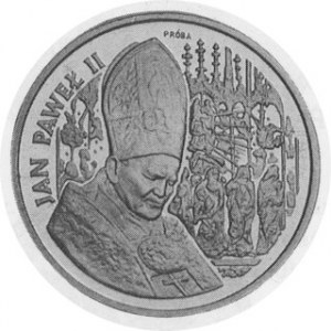 Scarce Four-piece 1991 Gold Proba Set. Struck at Warsaw Mint, these lovely patterns show Pope John Paul II before the al...
