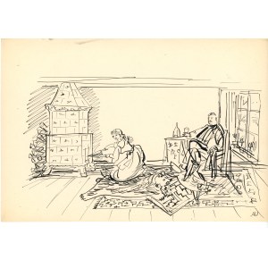 Antoni UNIECHOWSKI (1903-1976), Pan i służąca (115)