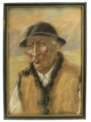 Juliusz MAKAREWICZ, (Julian) (1854-1936), Portret bacy (135)