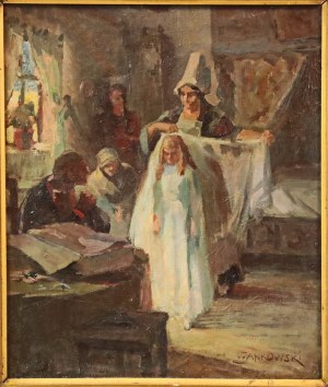 Czesław Borys JANKOWSKI (1862-1941), Przygotowanie do pierwszej komunii świętaj (155)