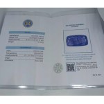 NATURAL TANZANITE AS MUCH AS 10.74 CT CERTIFICATE