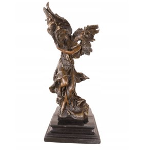 Bronze sculpture of a woman, angel