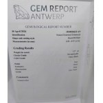 Přírodní diamant 3,57 ct Gem Antverpský certifikát
