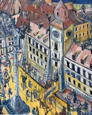 Paweł KLUZA, obraz olejny Warszawa 114x146 cm